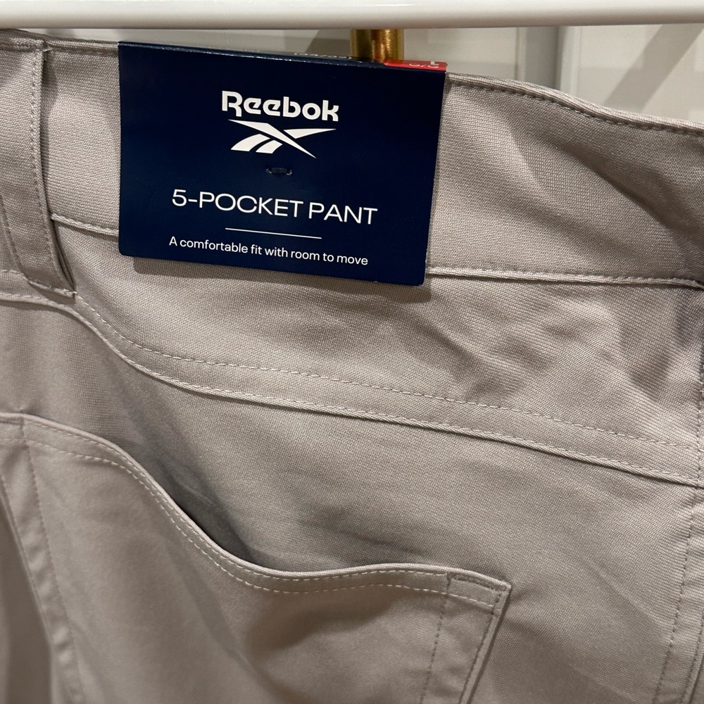 NWT Reebok Men's Gray Pants - Picture 4 of 5